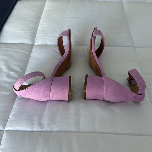 Banana Republic Lilac Suede Block Heeled Sandal - Picture 5 of 10